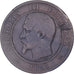 France, Napoleon III, 10 Centimes, 1855, Rouen, Boite de forçat, Bronze