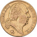 Francja, Louis XVIII, 20 Francs, 1819, Paris, Złoto, EF(40-45), Gadoury:1028