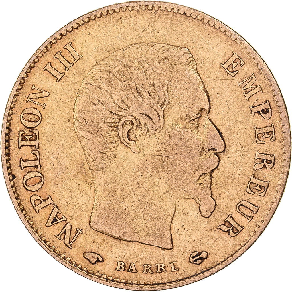 France, Napoléon III, 10 Francs, 1859, Paris, Or, TB+, Gadoury:1014, KM:784.3