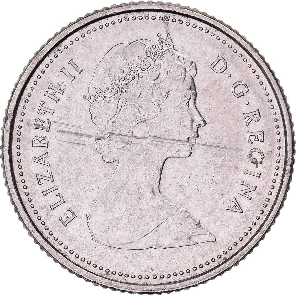 Canadá, Elizabeth II, 10 Cents, 1980, Royal Canadian Mint, Níquel, MBC+