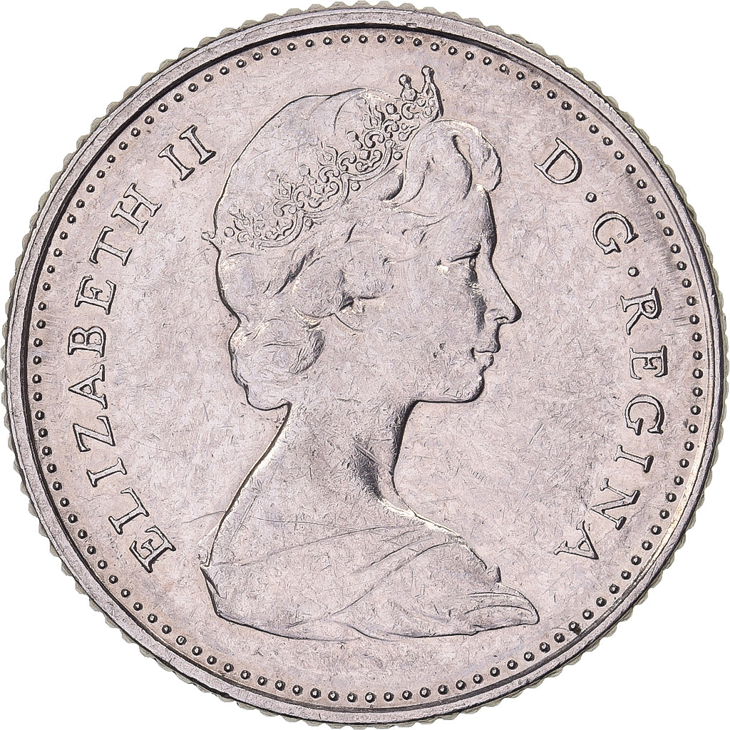 Canadá, Elizabeth II, 10 Cents, 1973, Royal Canadian Mint, Níquel, AU(50-53)
