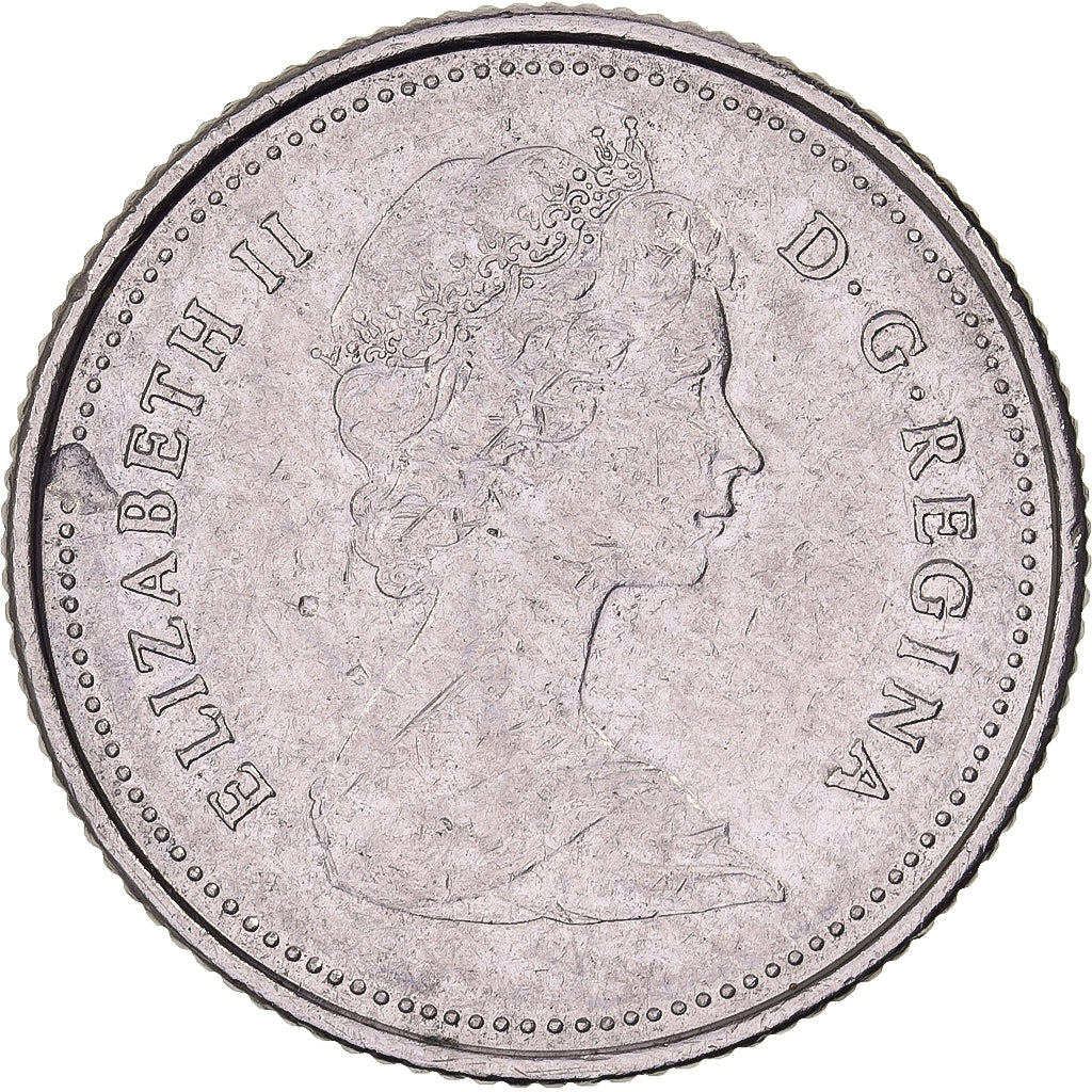 Canadá, Elizabeth II, 10 Cents, 1982, Royal Canadian Mint, Níquel, AU(50-53)