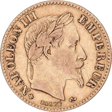 France, Napoleon III, 10 Francs, 1868, Strasbourg, Gold, VF(30-35)