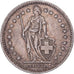 Switzerland, 2 Francs, 1944, Bern, Silver, EF(40-45), KM:21