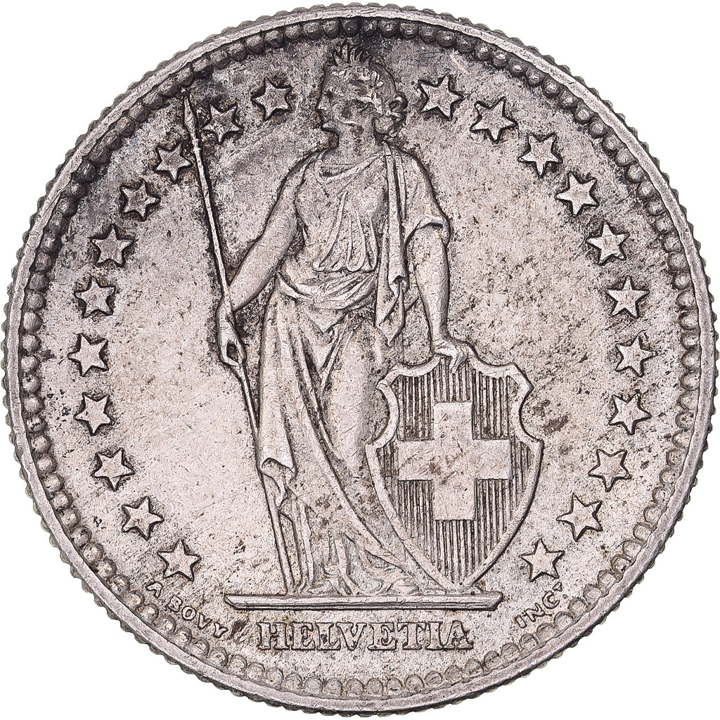 Switzerland, 2 Francs, 1959, Bern, Silver, AU(50-53), KM:21