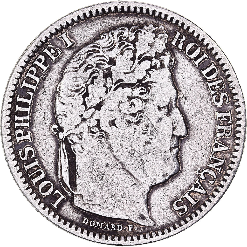 Frankreich, Louis Philippe I, 2 Francs, 1845, Lille, Silber, S+, Gadoury:520
