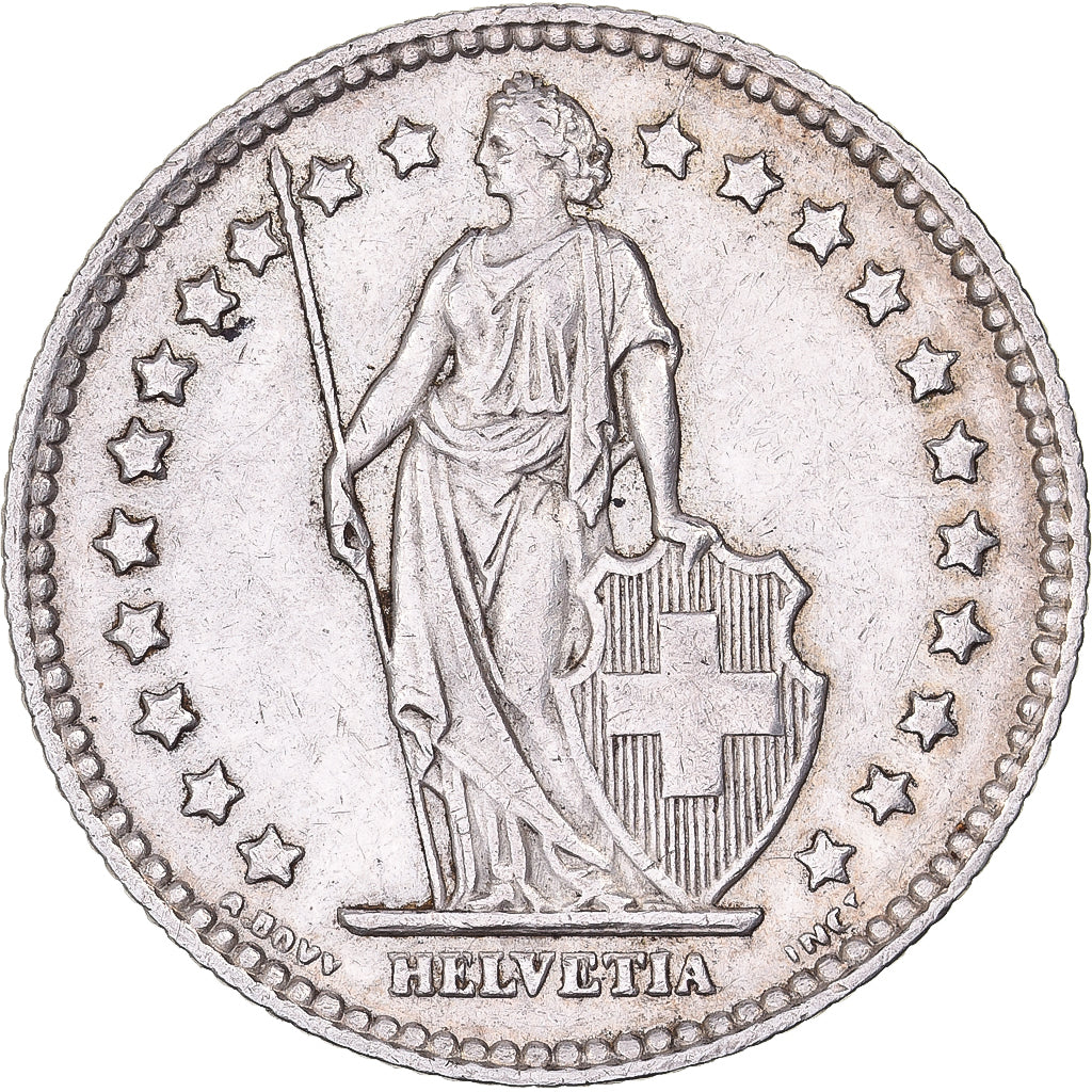 Switzerland, Franc, 1939, Bern, Silver, AU(50-53), KM:24