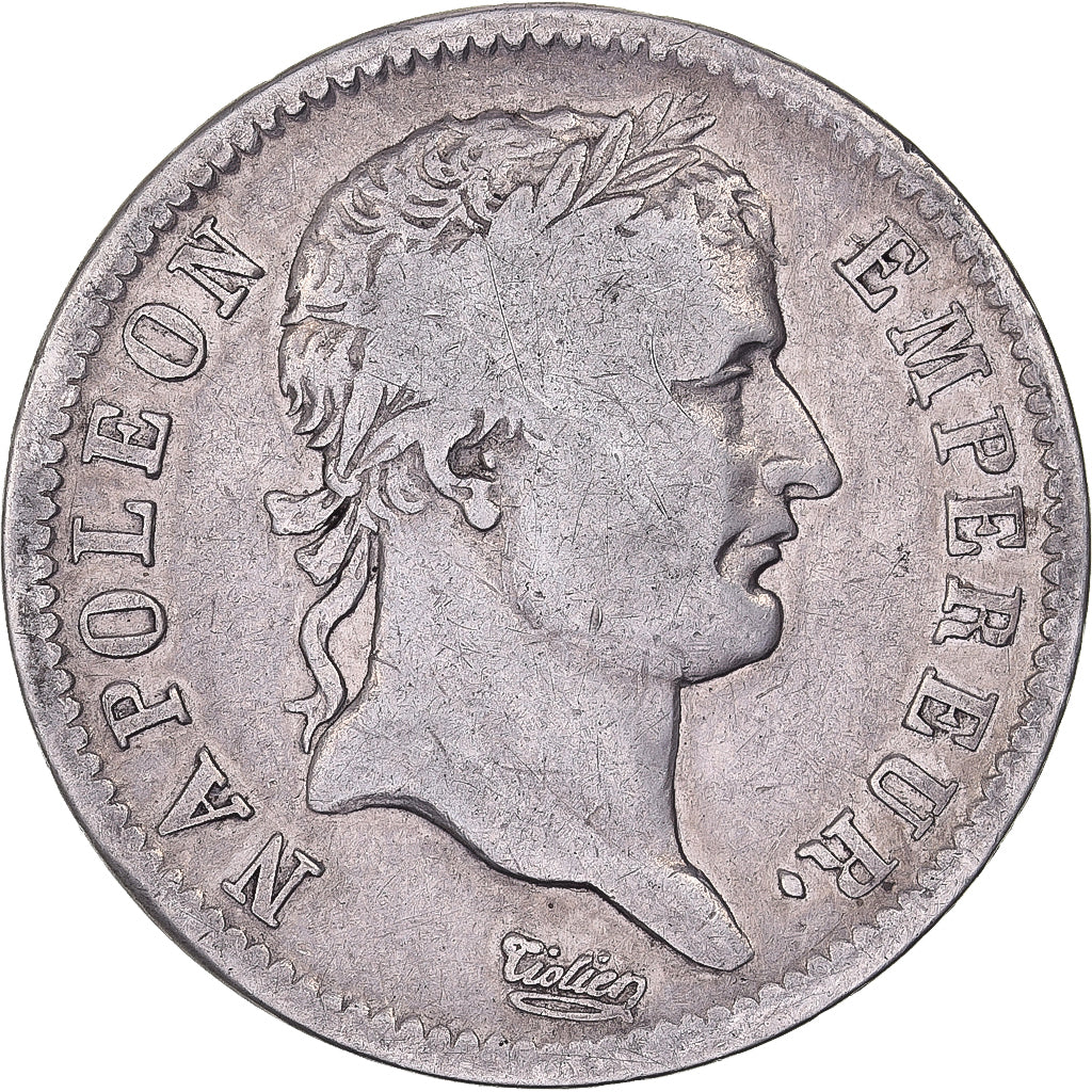 France, Napoleon I, Franc, 1808, Paris, Silver, VF(30-35), Gadoury:446, KM:682.1
