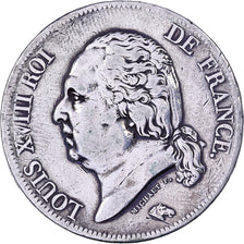 France, Louis XVIII, 5 Francs, 1816, Paris, Argent, TB+, Gadoury:614, KM:711.1