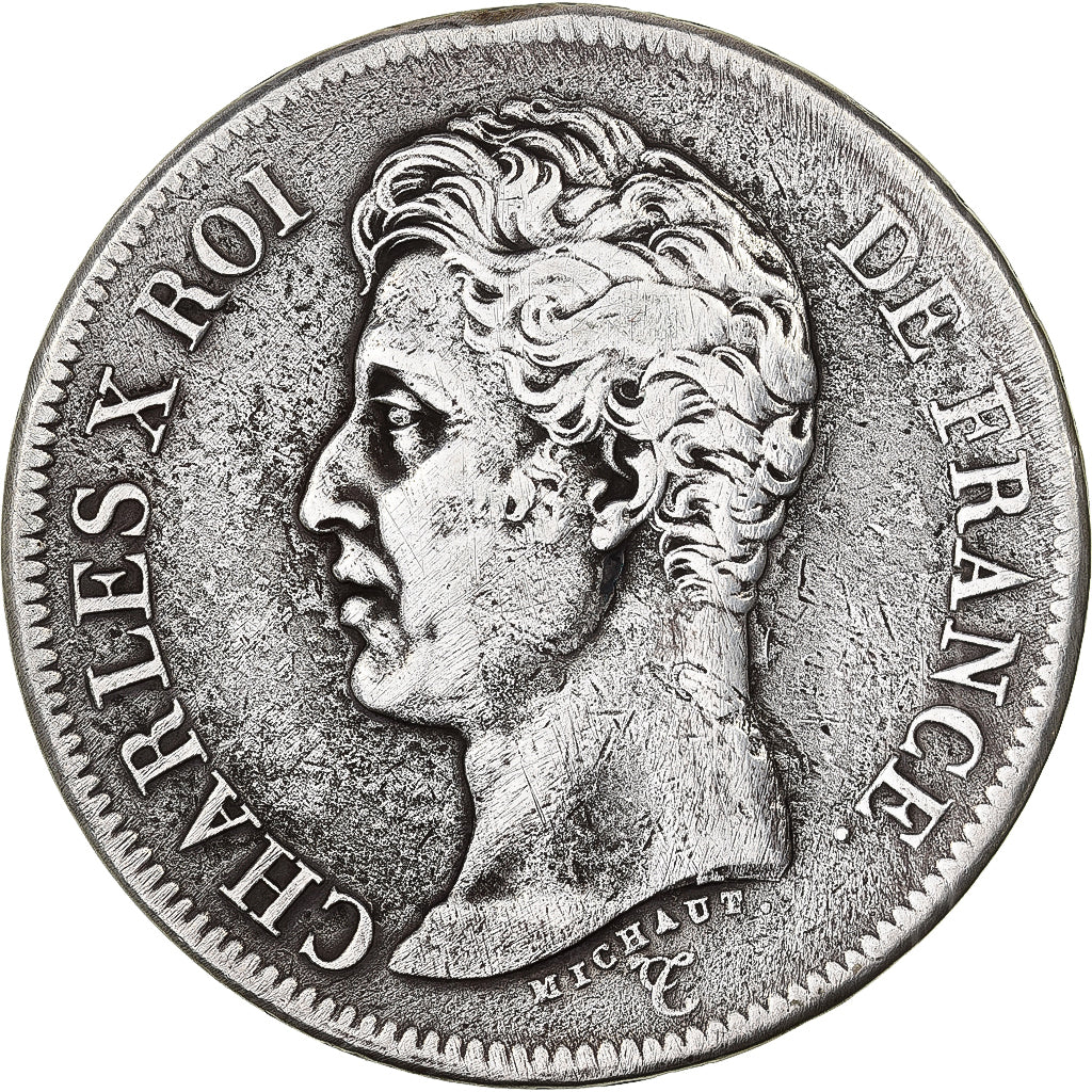 France, Charles X, 5 Francs, 1826, Paris, Silver, VF(30-35), Gadoury:643