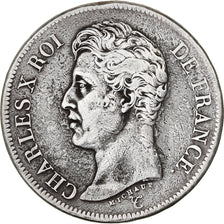 France, Charles X, 5 Francs, 1826, Paris, Silver, VF(30-35), Gadoury:643