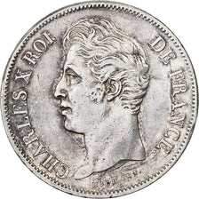 France, Charles X, 5 Francs, 1830, Paris, Silver, EF(40-45), Gadoury:644