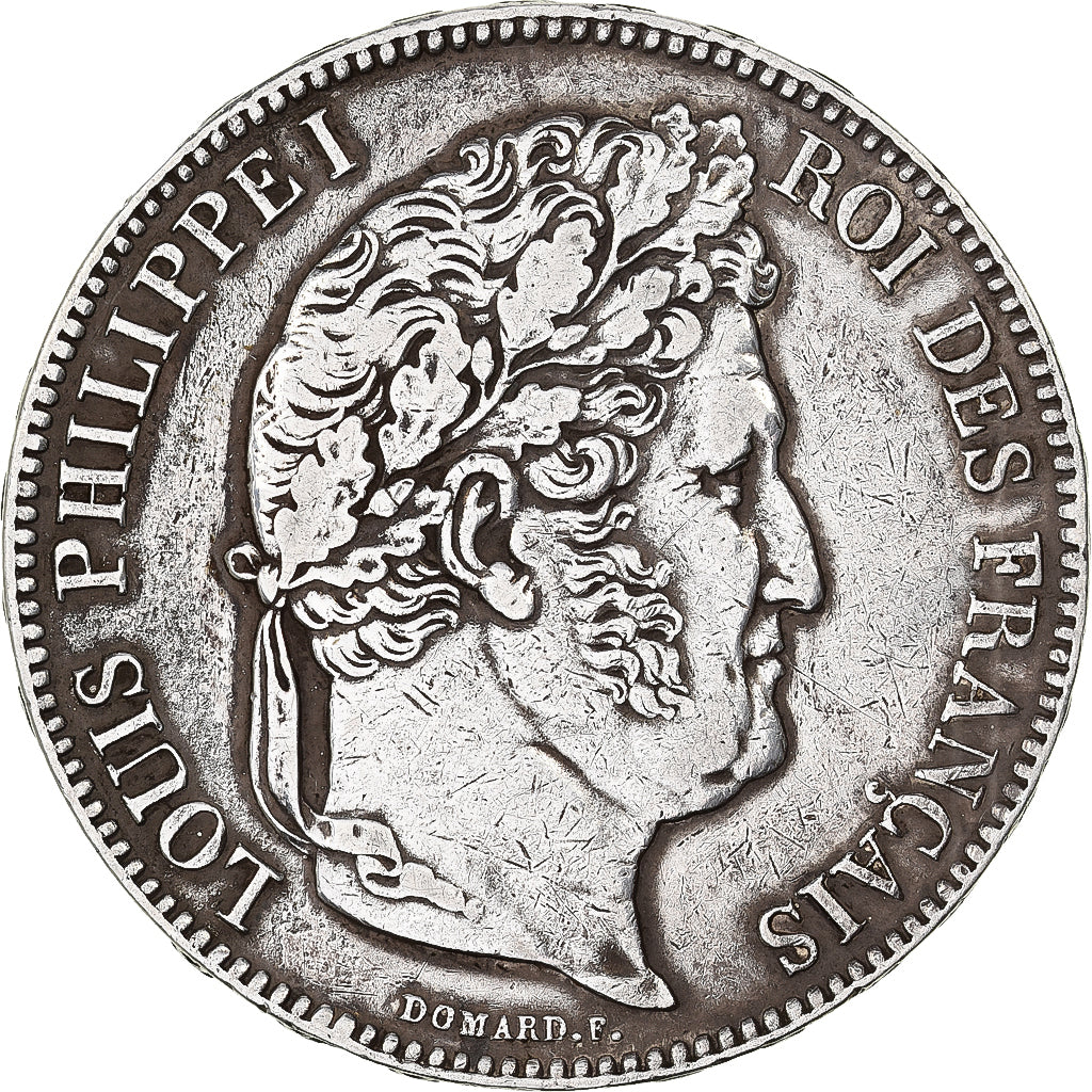 France, Louis Philippe I, 5 Francs, 1838, Rouen, Silver, EF(40-45), Gadoury:678