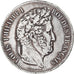France, Louis Philippe I, 5 Francs, 1833, Lille, Silver, EF(40-45), Gadoury:678