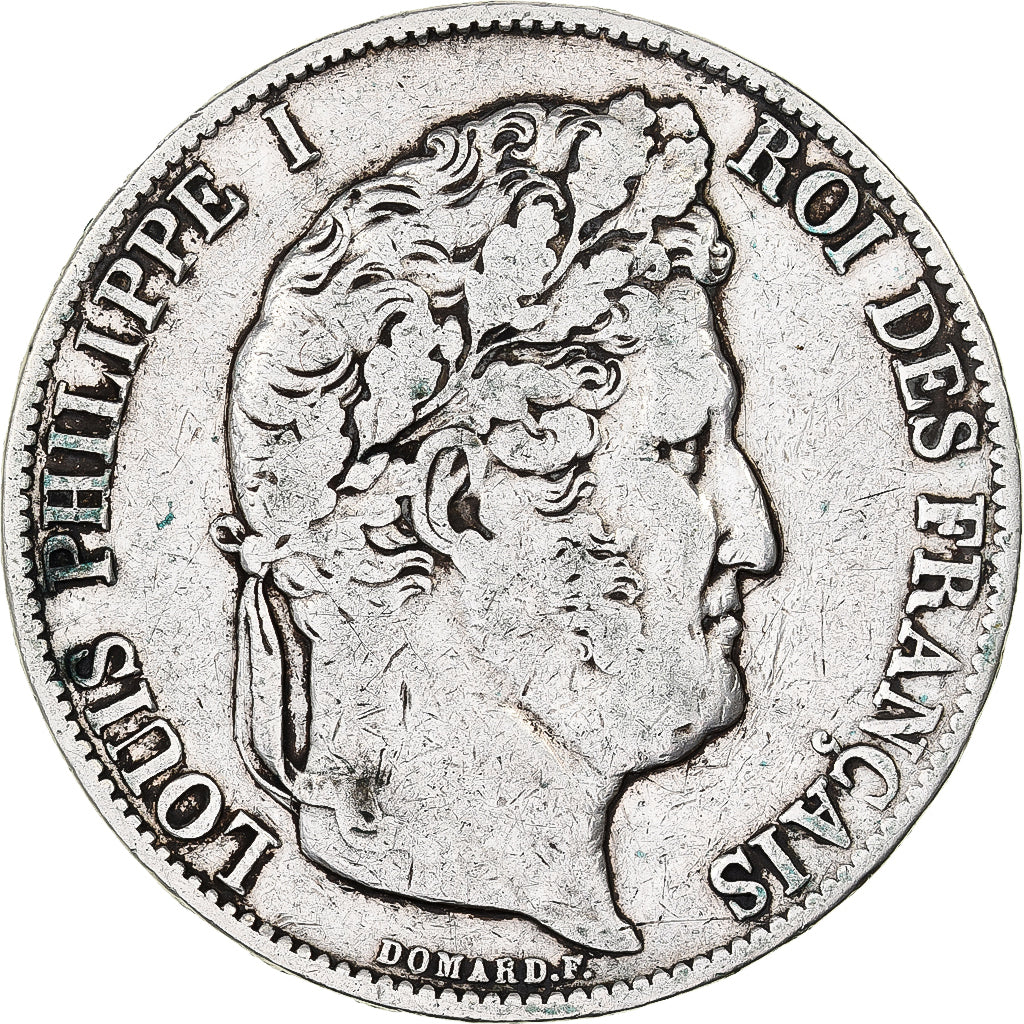 Francja, Louis Philippe I, 5 Francs, 1846, Strasbourg, Srebro, VF(30-35)