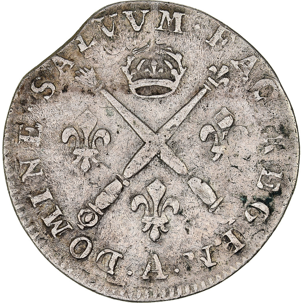 France, Louis XIV, 5 Sols, 1/16 ECU, 5 Sols aux insignes, 1703, Paris
