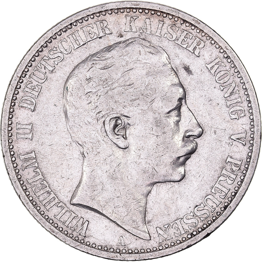 German States, PRUSSIA, Wilhelm II, 2 Mark, 1902, Berlin, Silver, AU(50-53)