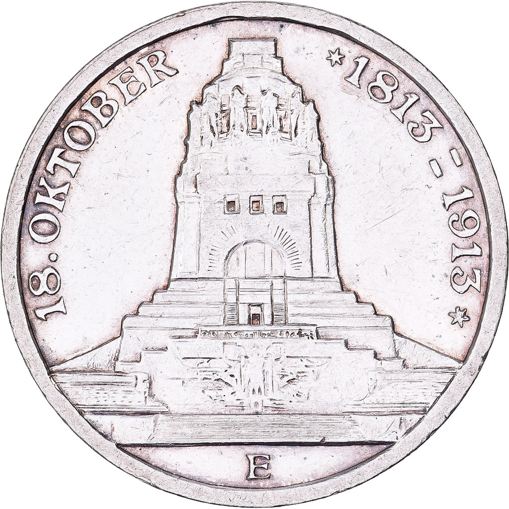 Duitse staten, SAXONY-ALBERTINE, Friedrich August III, 3 Mark, 1913