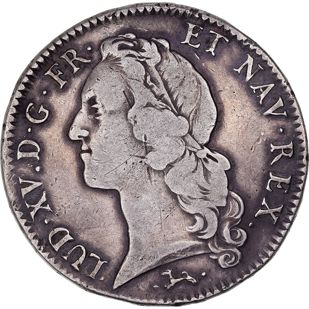 France, Louis XV, Ecu, Écu au bandeau, 1742, Bayonne, Rare, Argent, TB+