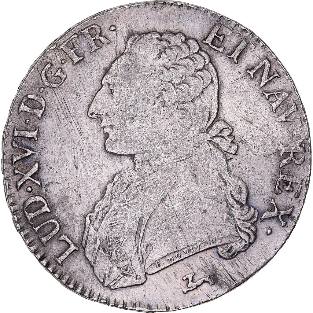 France, Louis XVI, Ecu, Écu aux branches d'olivier, 1785, Orléans, Silver