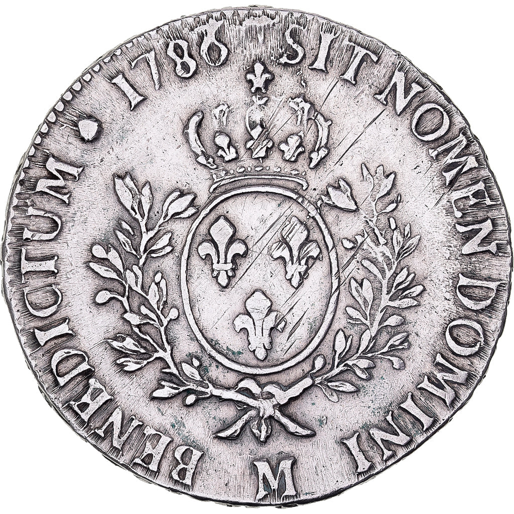 France, Louis XVI, Ecu, Écu aux branches d'olivier, 1786, Toulouse, Silver