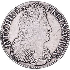 France, Louis XIV, Ecu, Écu aux 3 couronnes, 1712, Nantes, Rare, Silver
