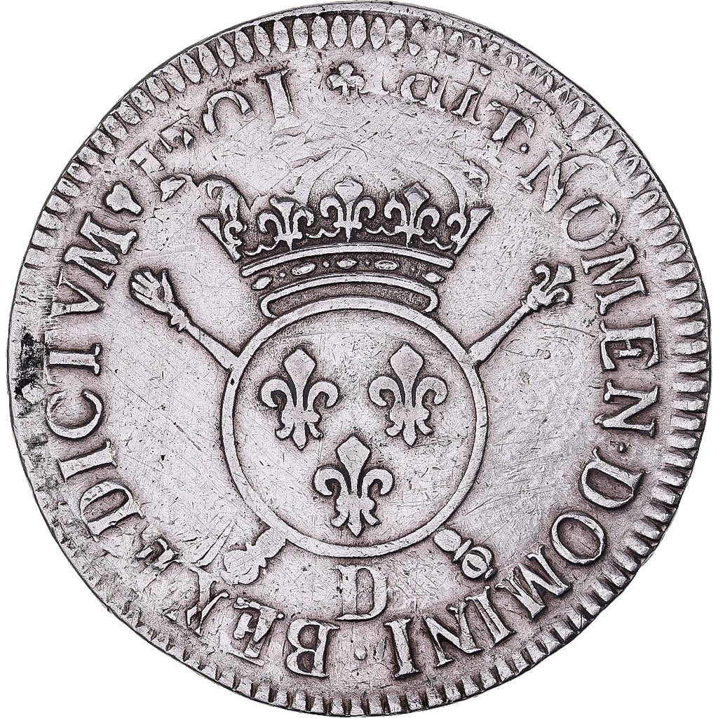 France, Louis XIV, Ecu, Écu aux insignes, 1701, Lyon, réformé, Silver
