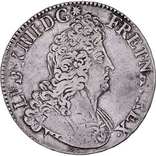 Frankreich, Louis XIV, Ecu, Écu aux insignes, 1702, Caen, réformé, Silber