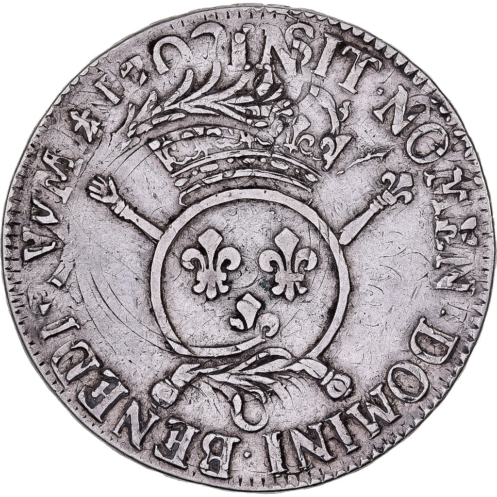 Frankreich, Louis XIV, Ecu, Écu aux insignes, 1702, Caen, réformé, Silber
