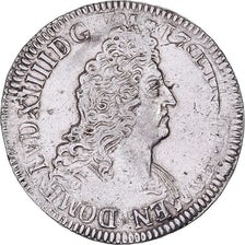 France, Louis XIV, Ecu aux 8 L 2e type, réformé, Silver, EF(40-45)