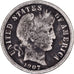 Verenigde Staten, Dime, Barber, 1907, U.S. Mint, Zilver, FR, KM:113