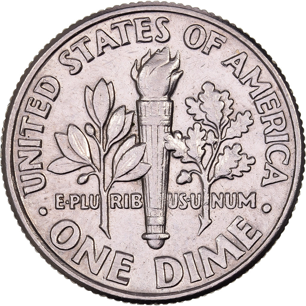 United States, Dime, Roosevelt, 1986, U.S. Mint, Copper-Nickel Clad Copper