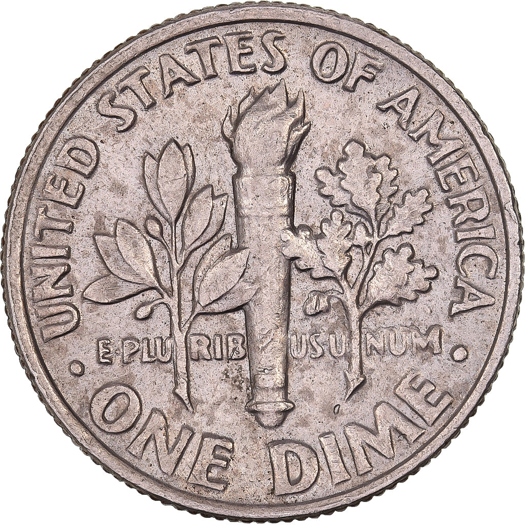 United States, Dime, Roosevelt, 1987, U.S. Mint, Copper-Nickel Clad Copper