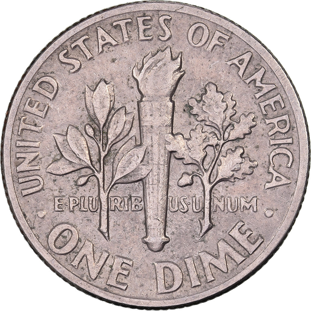 United States, Dime, Roosevelt, 1974, U.S. Mint, Copper-Nickel Clad Copper