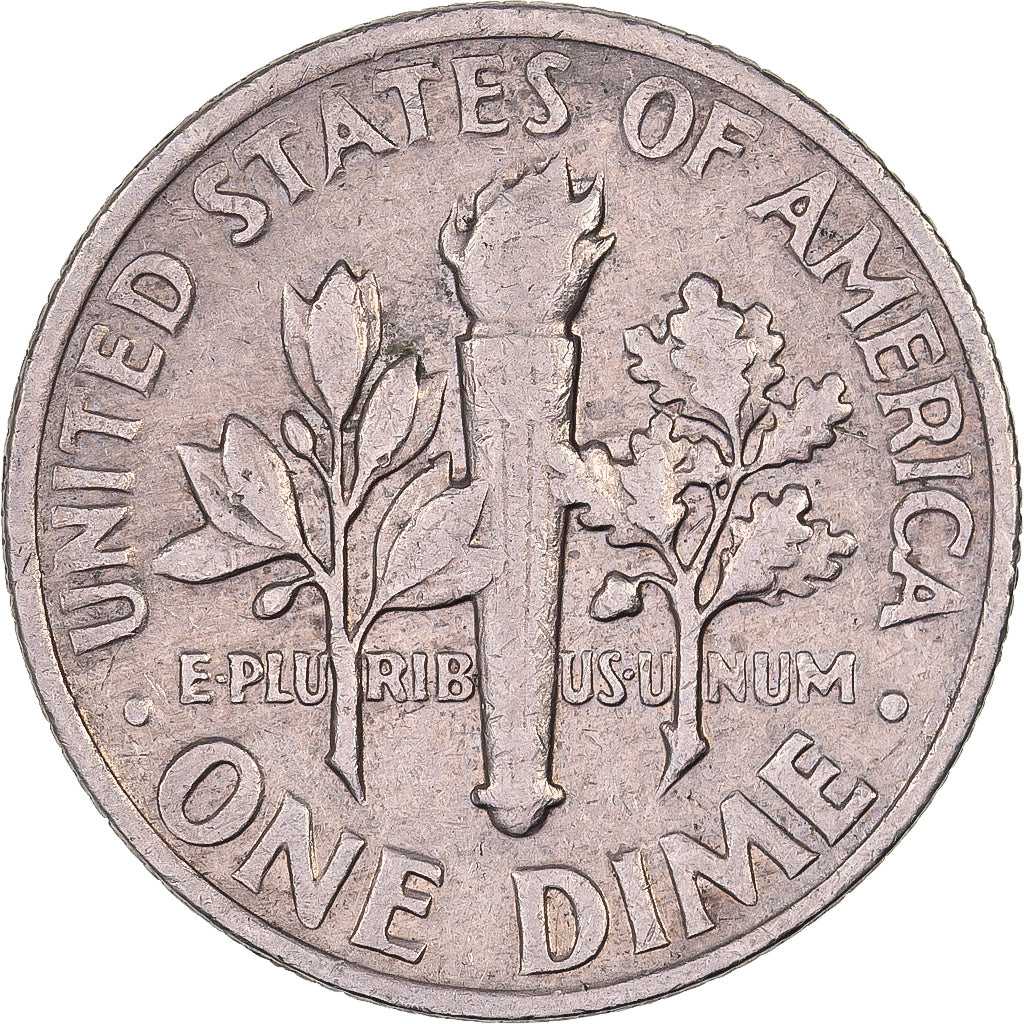 United States, Dime, Roosevelt, 1968, U.S. Mint, Copper-Nickel Clad Copper