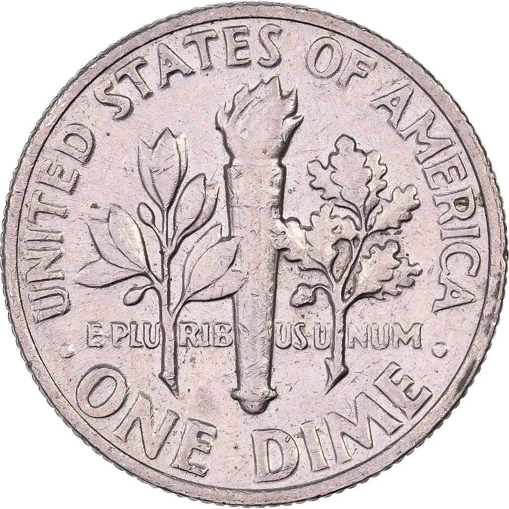Stati Uniti, Dime, Roosevelt, 1978, U.S. Mint, Rame ricoperto in rame-nichel