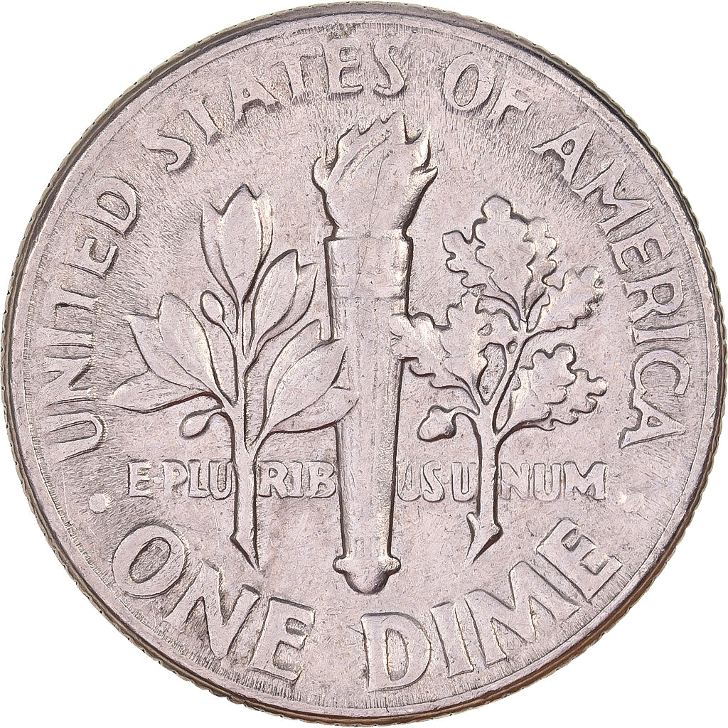 Estados Unidos da América, Dime, Roosevelt, 1970, U.S. Mint, Cobre Revestido a