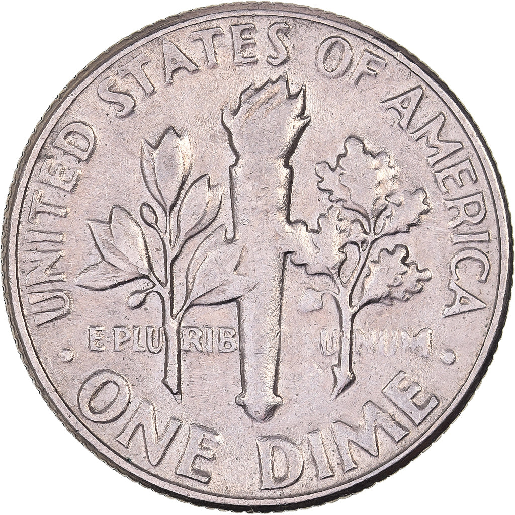 Verenigde Staten, Dime, Roosevelt, 1980, U.S. Mint, Copper-Nickel Clad Copper
