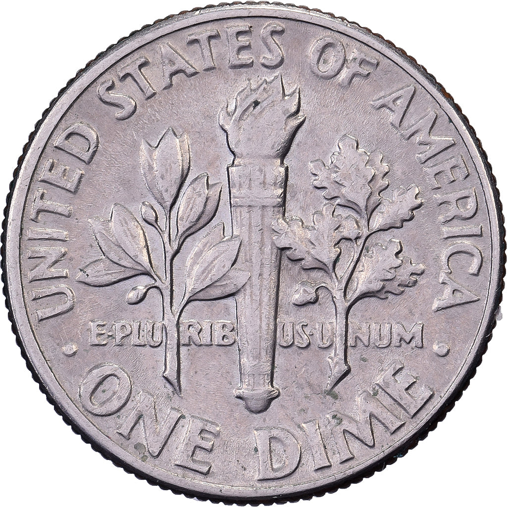 Estados Unidos da América, Dime, Roosevelt, 1978, U.S. Mint, Cobre Revestido a