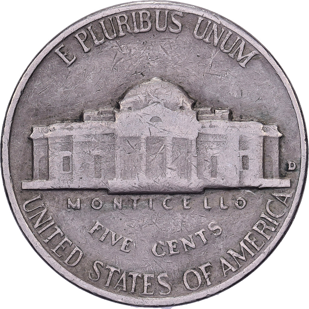 Estados Unidos, 5 Cents, Jefferson, 1960, U.S. Mint, Cobre - níquel, BC+