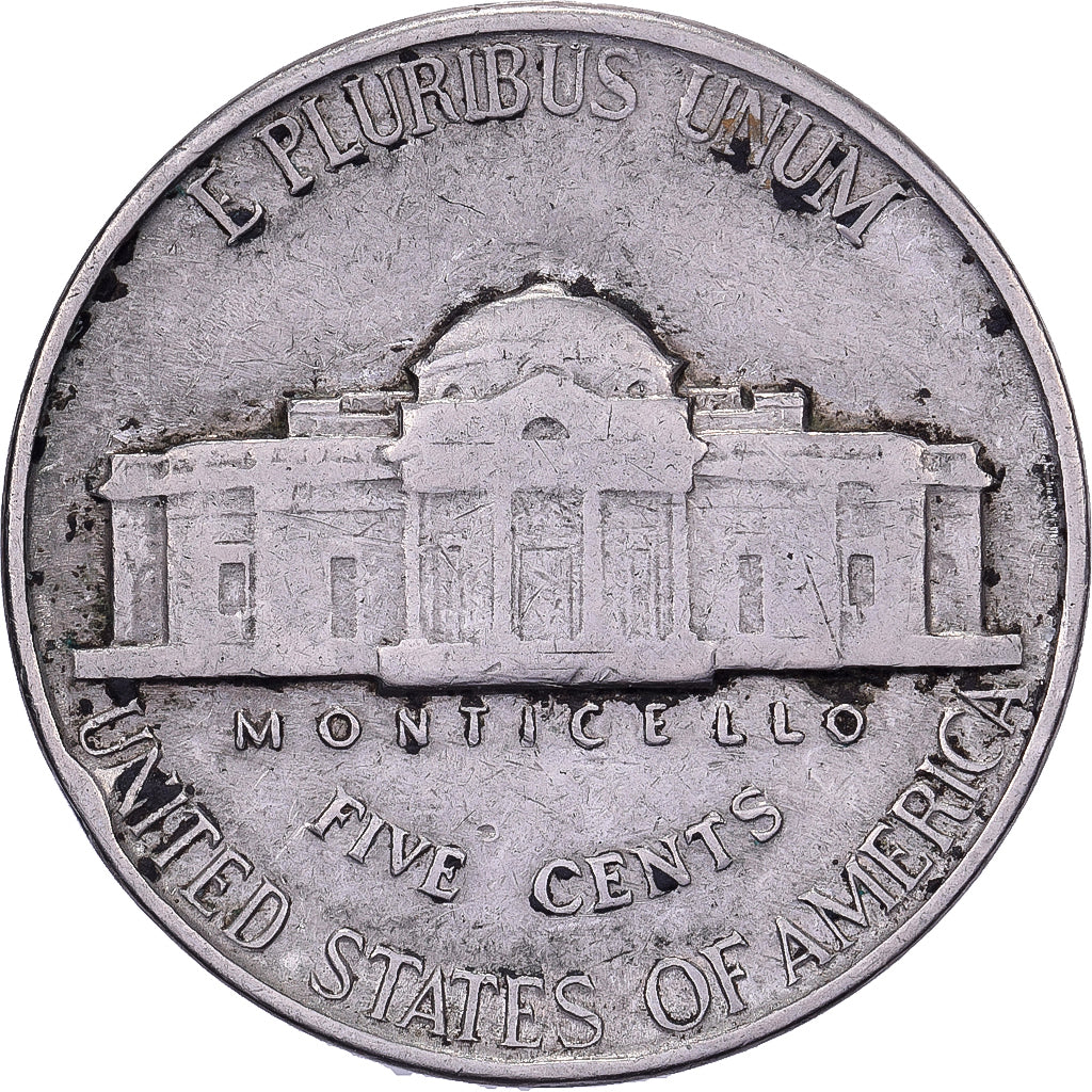 Estados Unidos, 5 Cents, Jefferson, 1941, U.S. Mint, Cobre - níquel, BC+