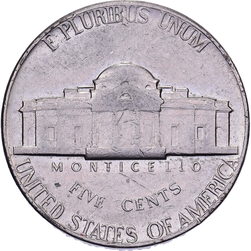 Verenigde Staten, 5 Cents, Jefferson, 1975, U.S. Mint, Cupro-nikkel, ZF, KM:A192