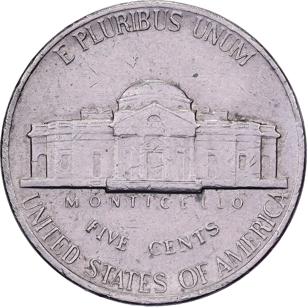 Verenigde Staten, 5 Cents, Jefferson, 1989, U.S. Mint, Cupro-nikkel, ZF, KM:A192