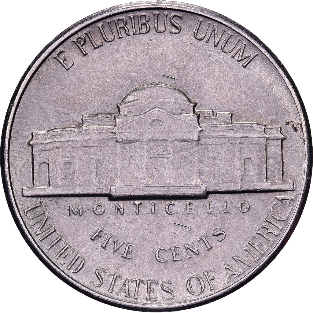 Verenigde Staten, 5 Cents, Jefferson, 1991, U.S. Mint, Cupro-nikkel, ZF, KM:A192