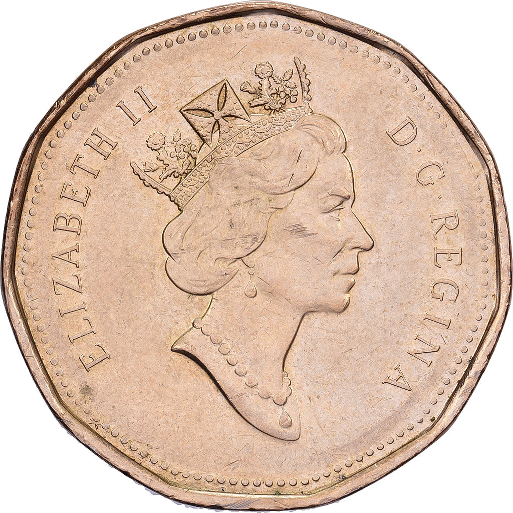 Canada, Elizabeth II, Dollar, 1993, Royal Canadian Mint, Aureate-Bronze Plated