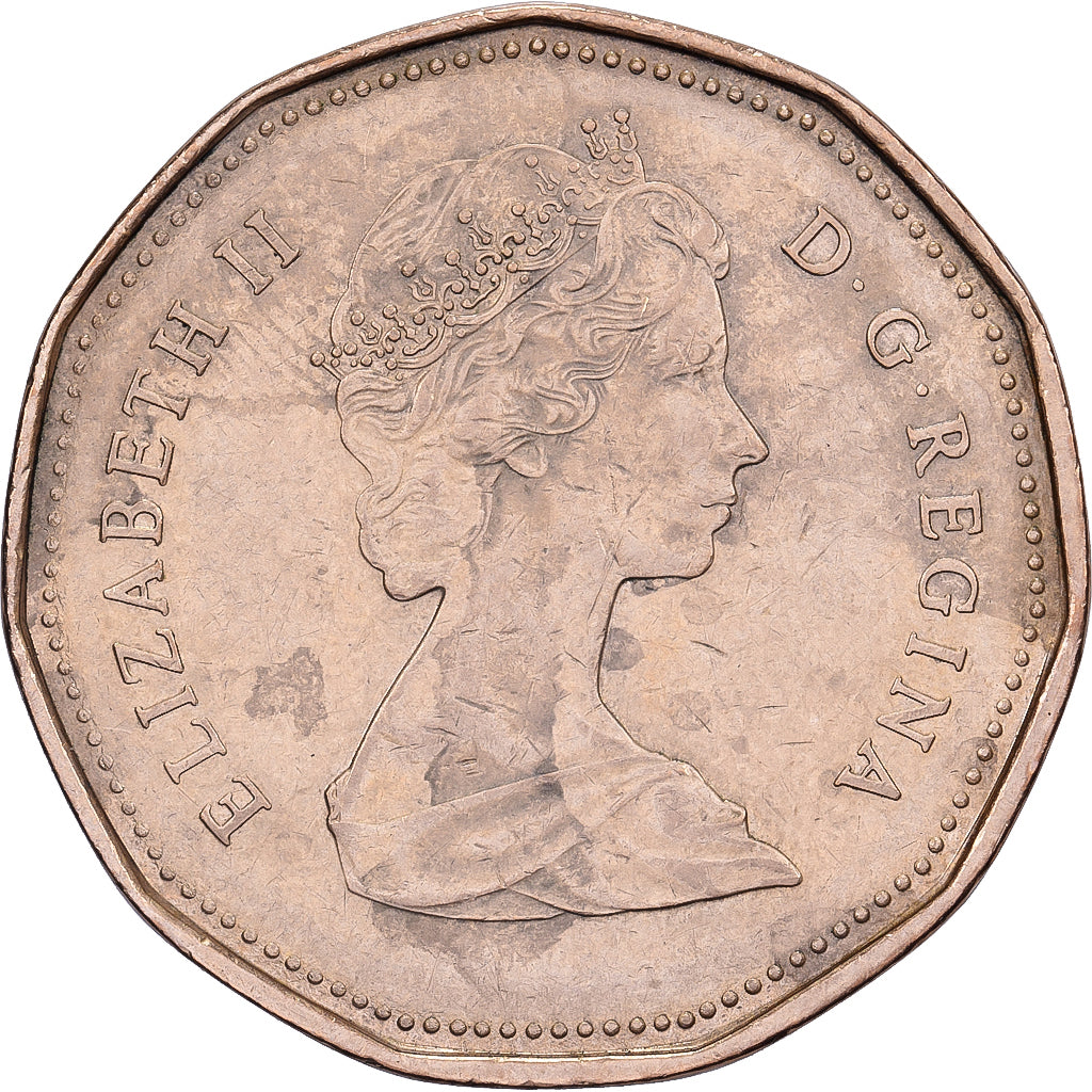 Canada, Elizabeth II, Dollar, 1989, Royal Canadian Mint, Aureate-Bronze Plated