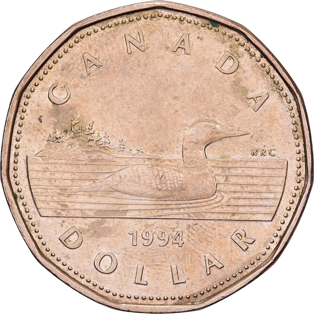 Canada, Elizabeth II, Dollar, 1994, Royal Canadian Mint, Nickel placcato