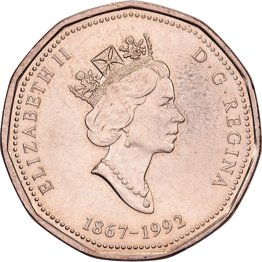 Canadá, Elizabeth II, Dollar, 1867-1992, Royal Canadian Mint, Dorado, EBC
