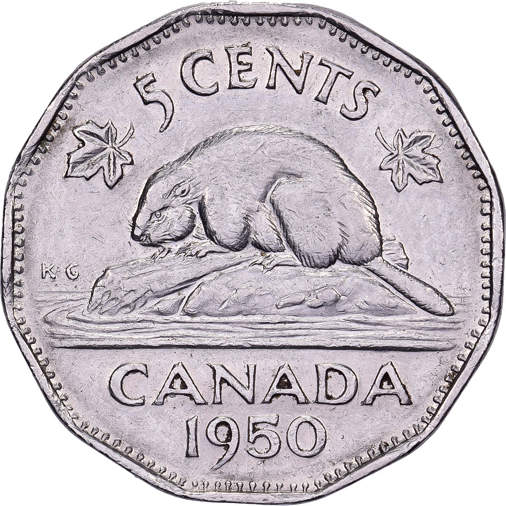 Canada, George VI, 5 Cents, 1950, Royal Canadian Mint, Nickel, SUP, KM:42