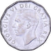 Canadá, George VI, 5 Cents, 1952, Royal Canadian Mint, Chromium And Nickel